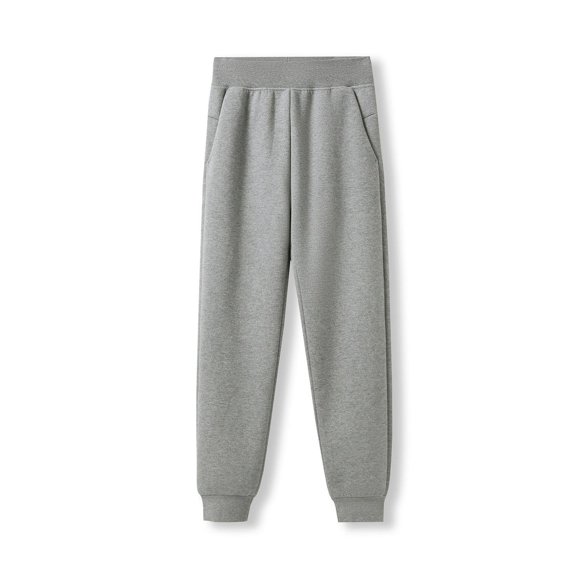 Womens' 3 Layer Cotton Sandwich Pants - Grey Marl - Front