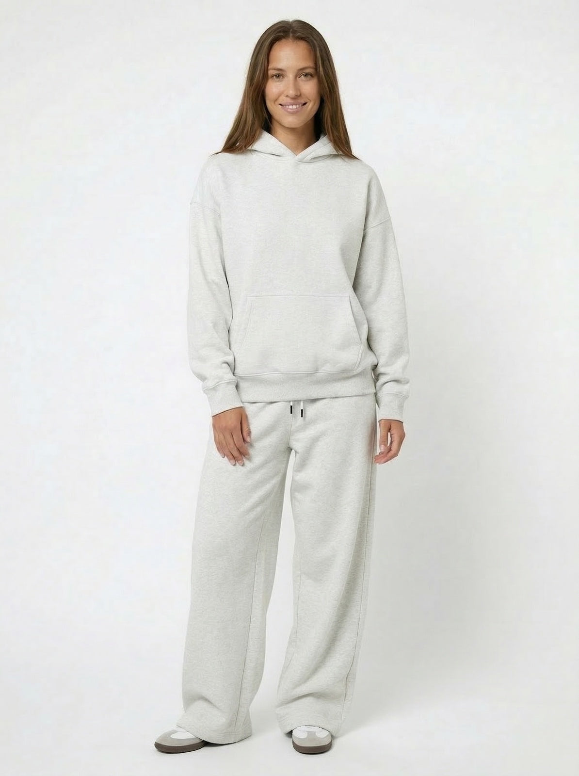 Unisex Wide leg fleece pants - view