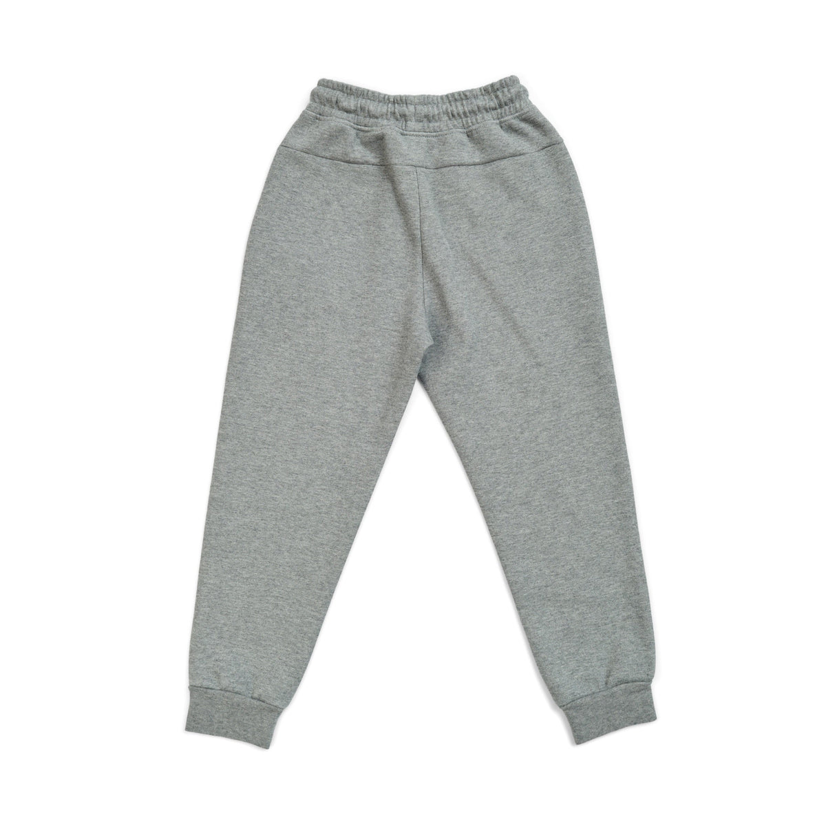 Kids's three layer Cotton Sandwich Pants - Grey Marl - Back