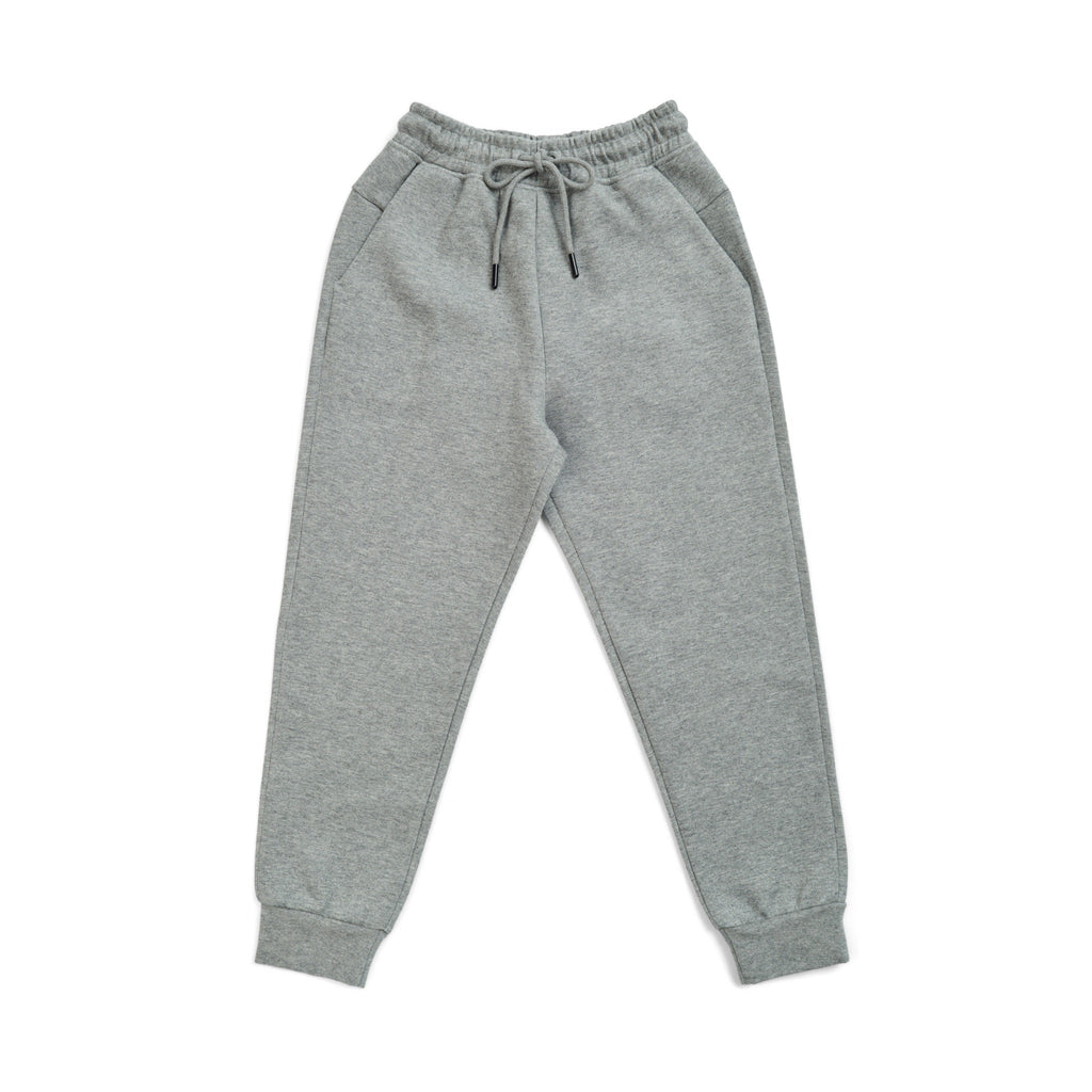 Kids's three layer Cotton Sandwich Pants - Grey Marl - Front