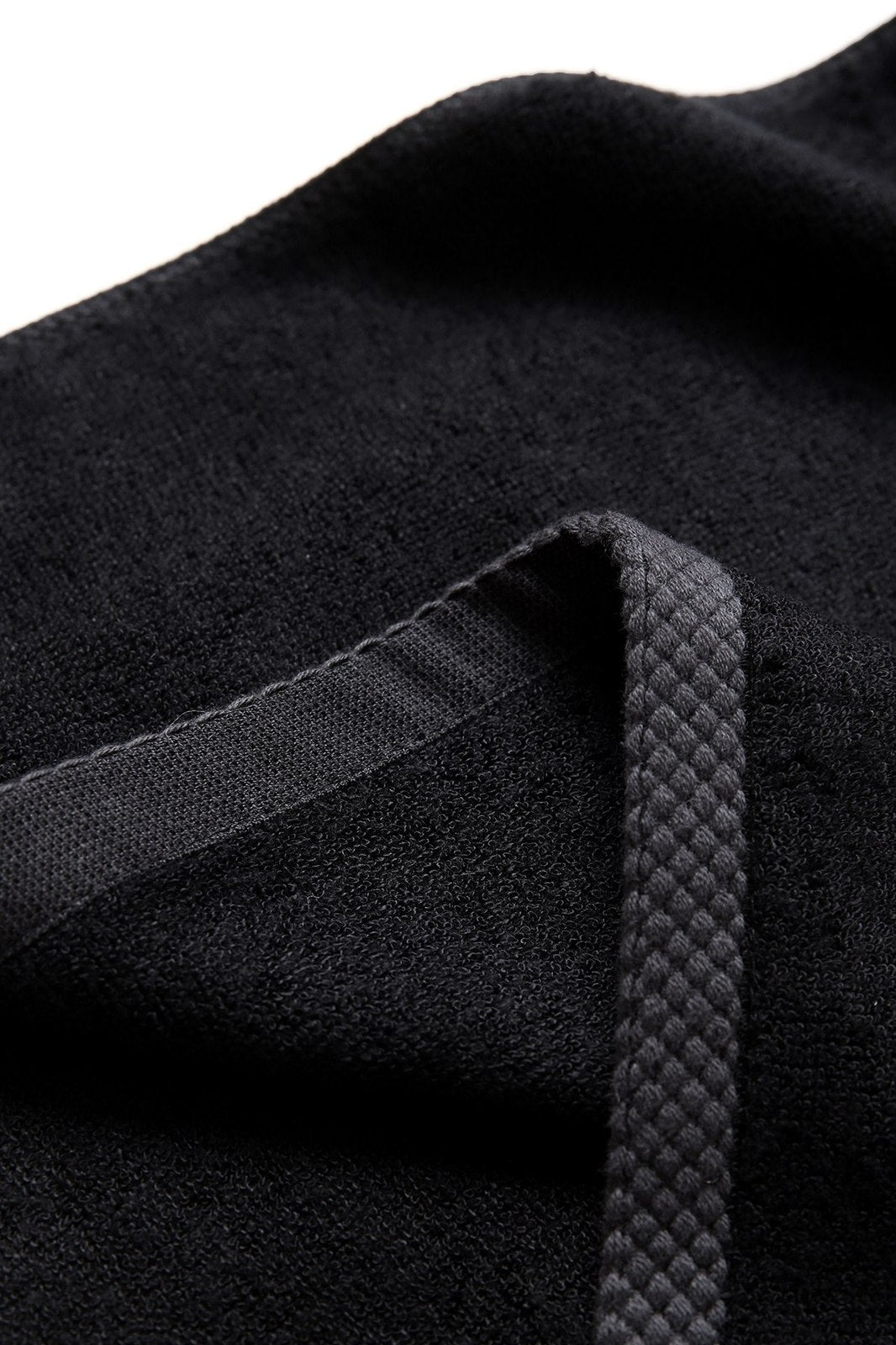 Bamboo Golf Towel with plastic hook - Black - View