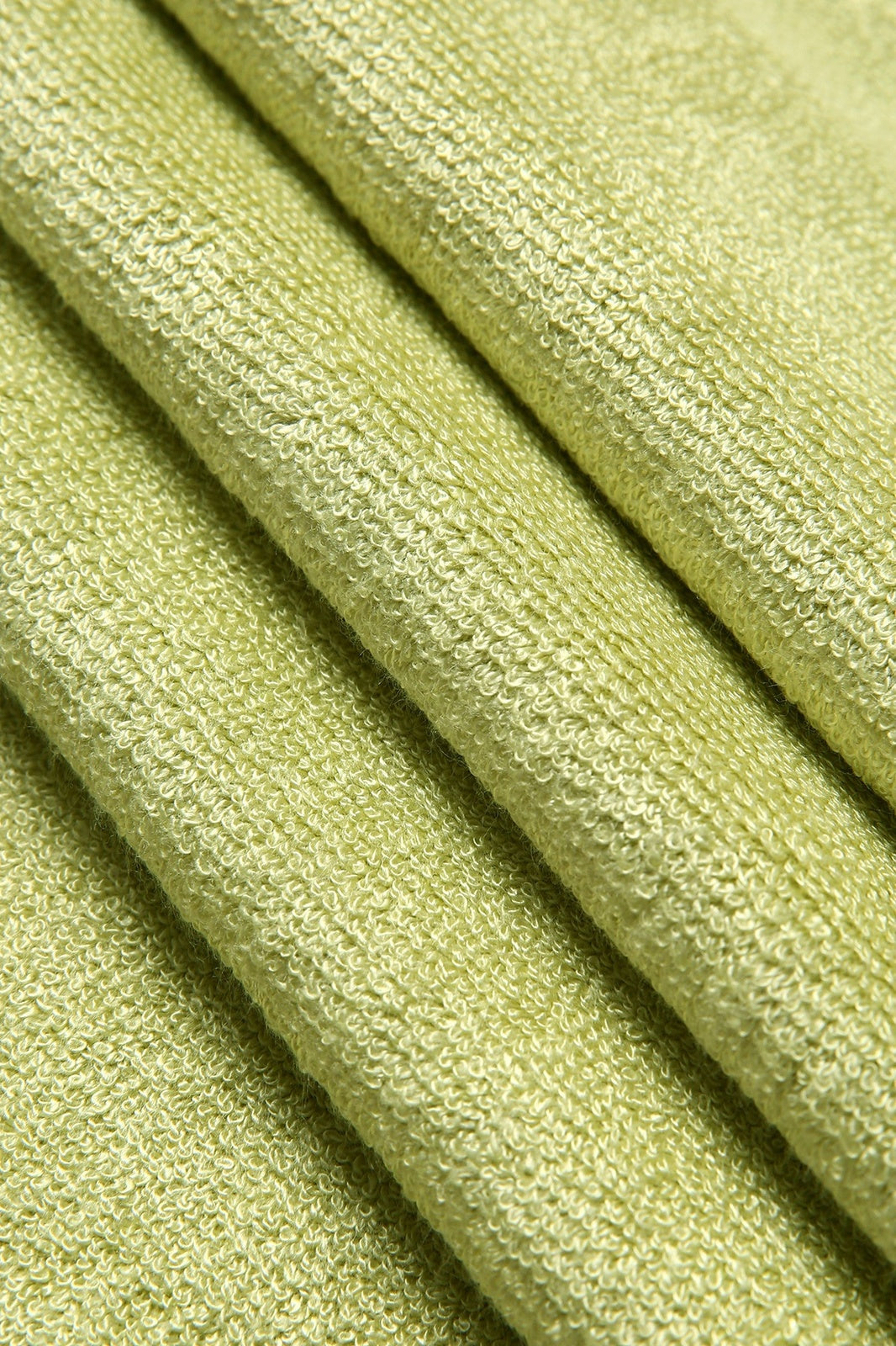Bamboo Golf Towel with plastic hook - Lime - View