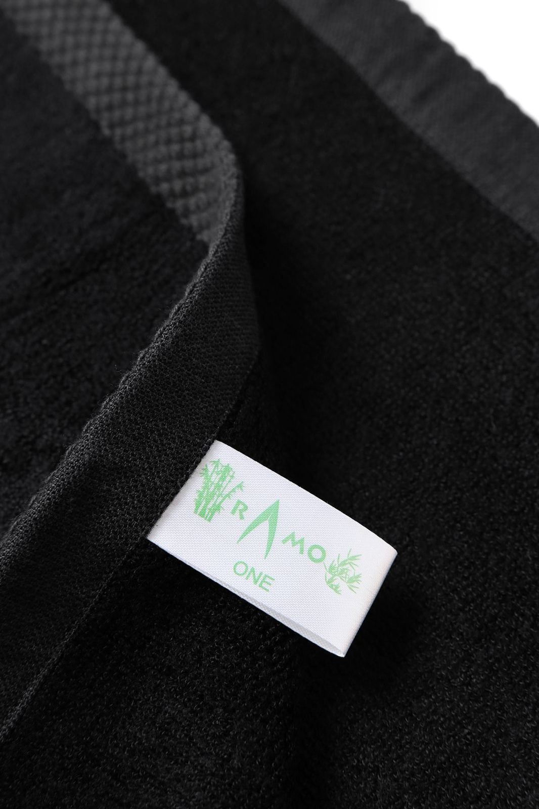 Bamboo Fitness Towel - Black - View
