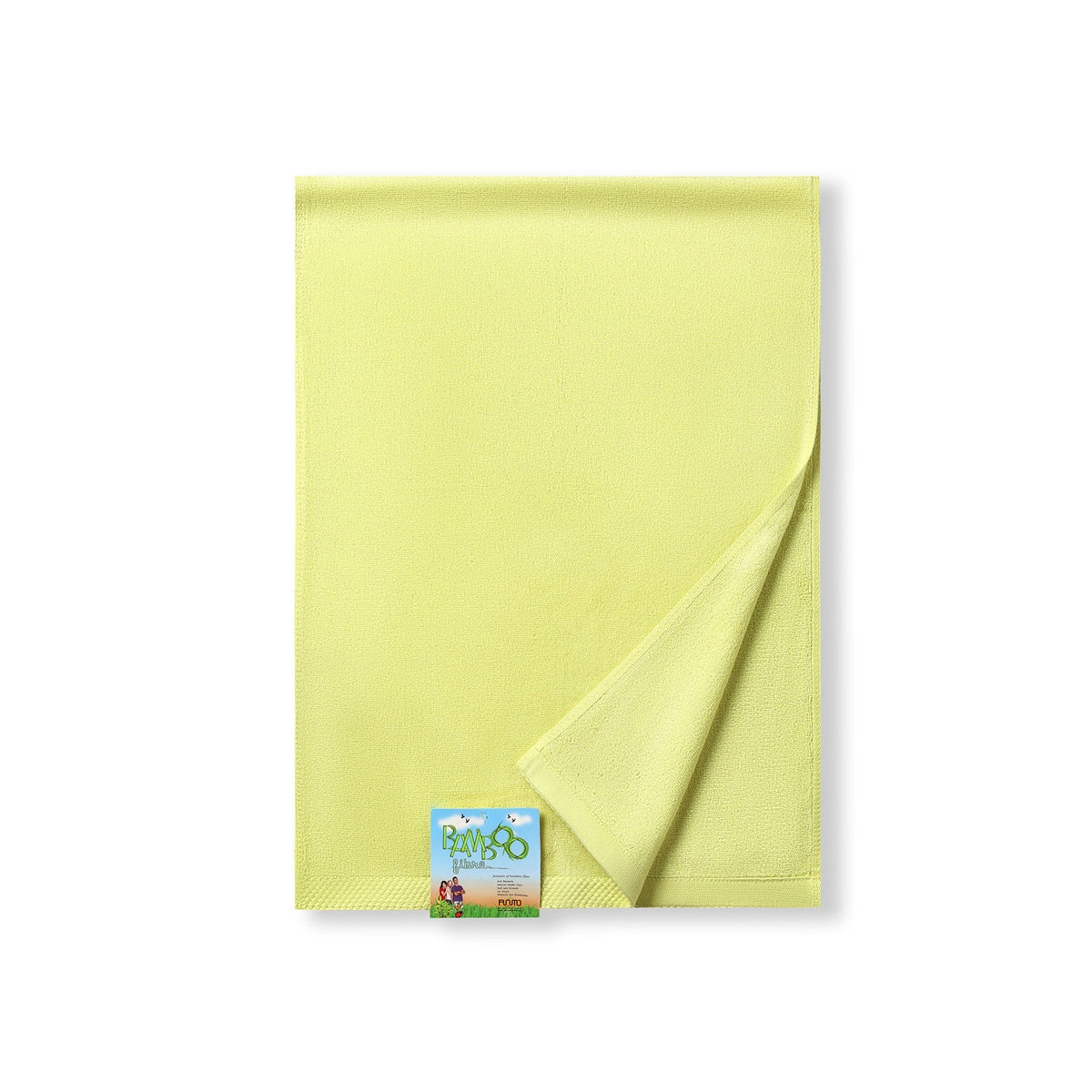 Bamboo Fitness Towel - Lime - Front