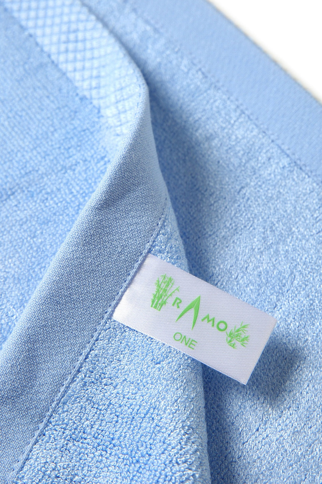 Bamboo Fitness Towel - Sky Blue - View