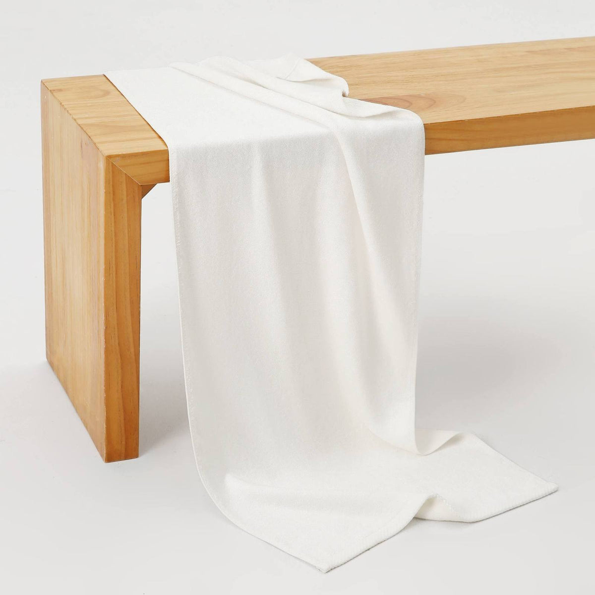 Bamboo Fitness Towel - White - Back