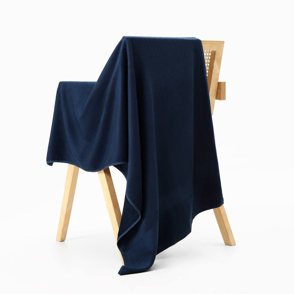 Bath Towel - Navy Blue - Back