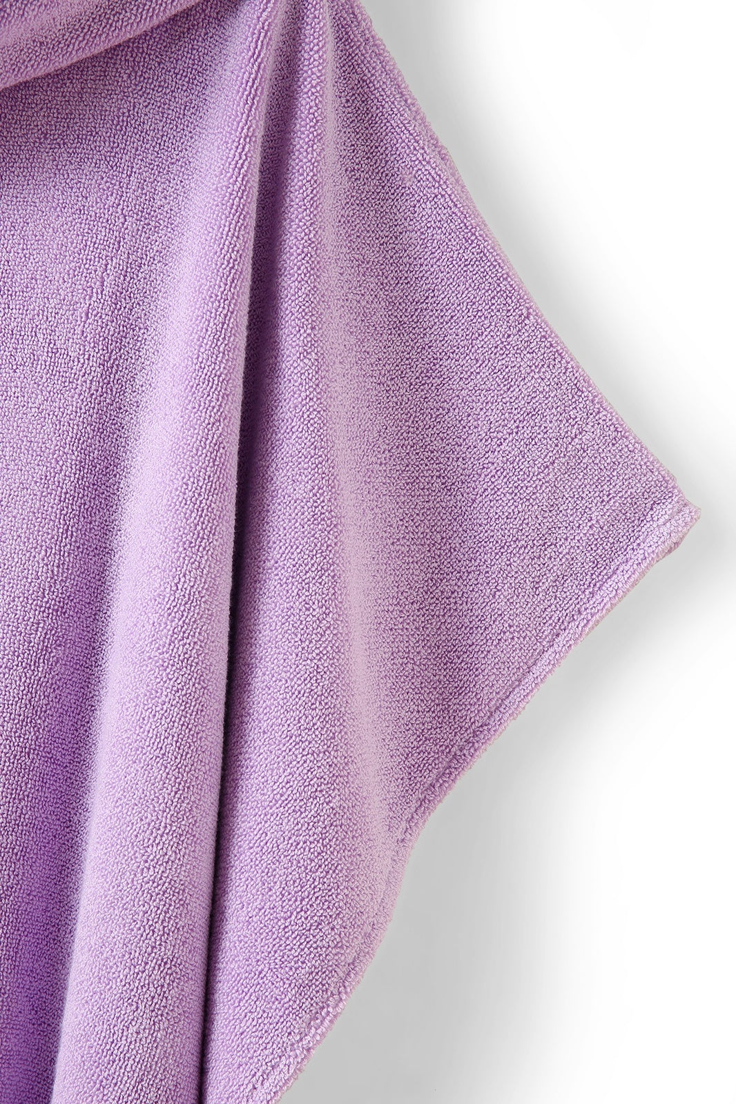 Adult's 380gsm 100% cotton hooded towel with kangaroo pocket - Lavender - View