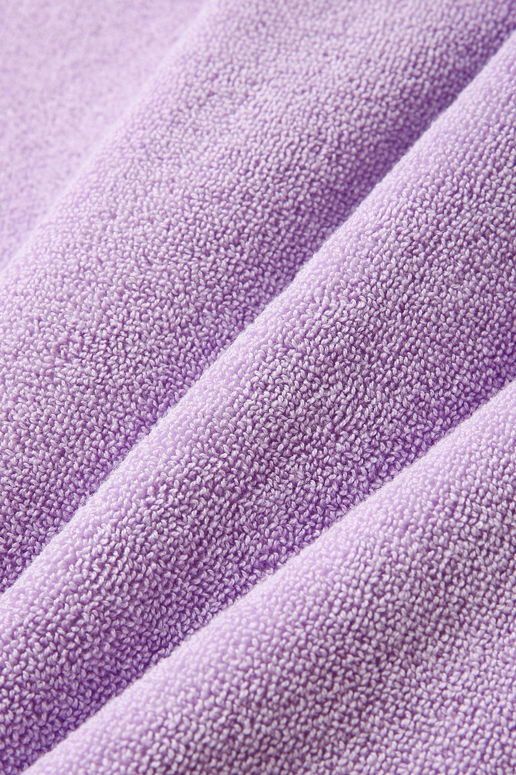 Adult's 380gsm 100% cotton hooded towel with kangaroo pocket - Lavender - View