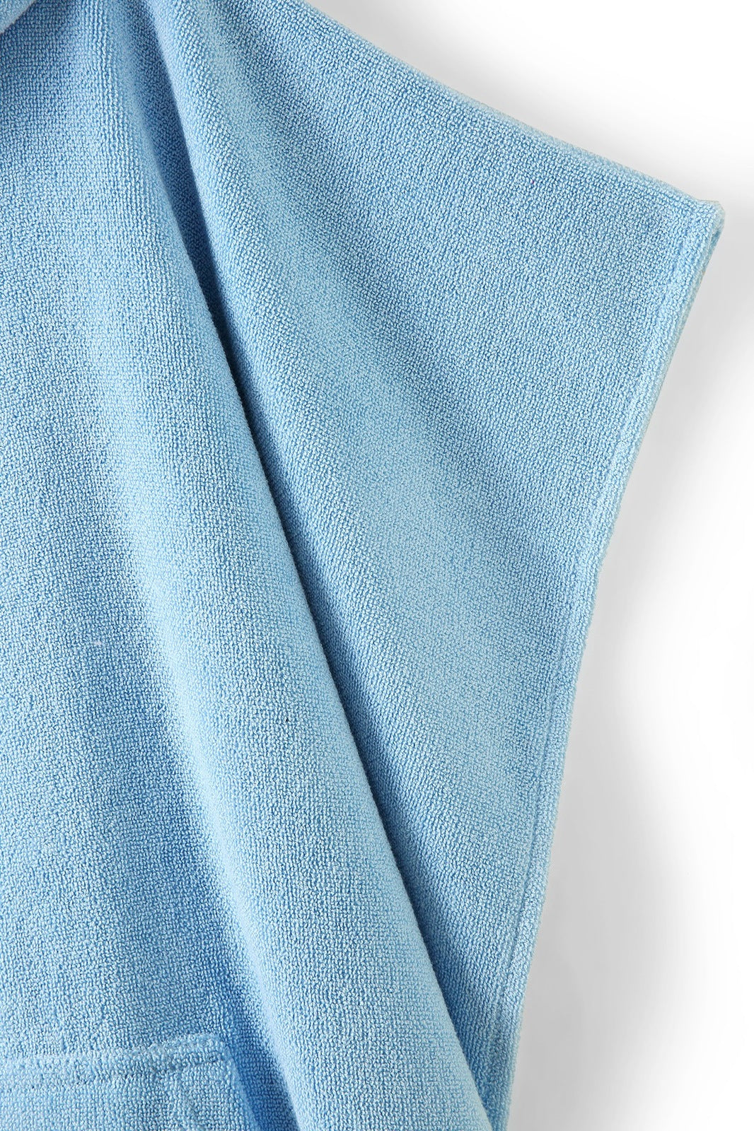 Adult's 380gsm 100% cotton hooded towel with kangaroo pocket - Sky Blue - View