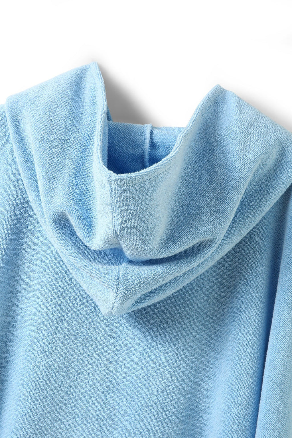 Adult's 380gsm 100% cotton hooded towel with kangaroo pocket - Sky Blue - View