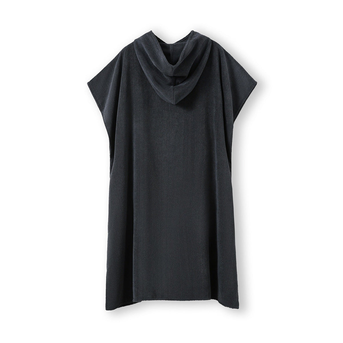 Adult's 300gsm polyester/nylon hooded towel with kangaroo pocket - Charcoal - Back