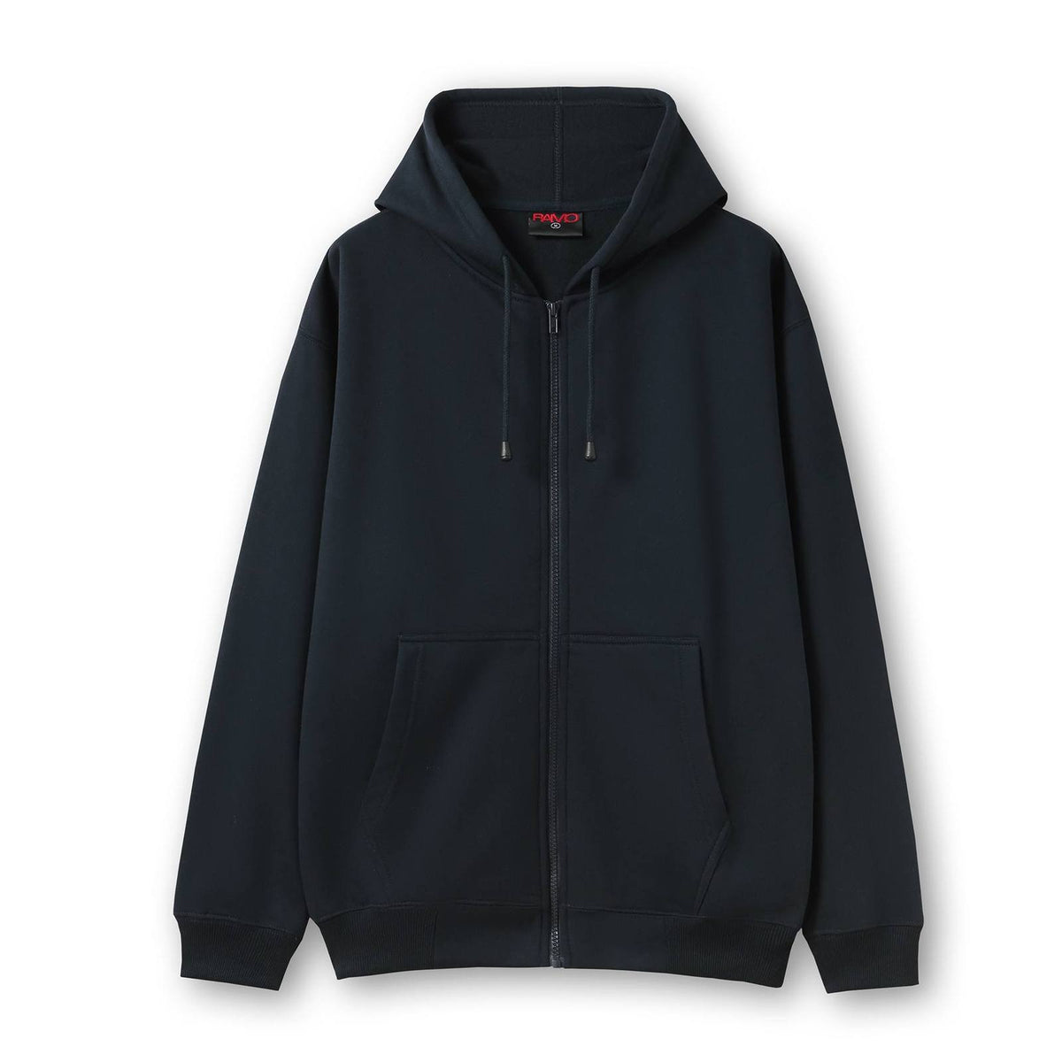 Mens Zip Hoodies with Pocket - Navy Blue - Front