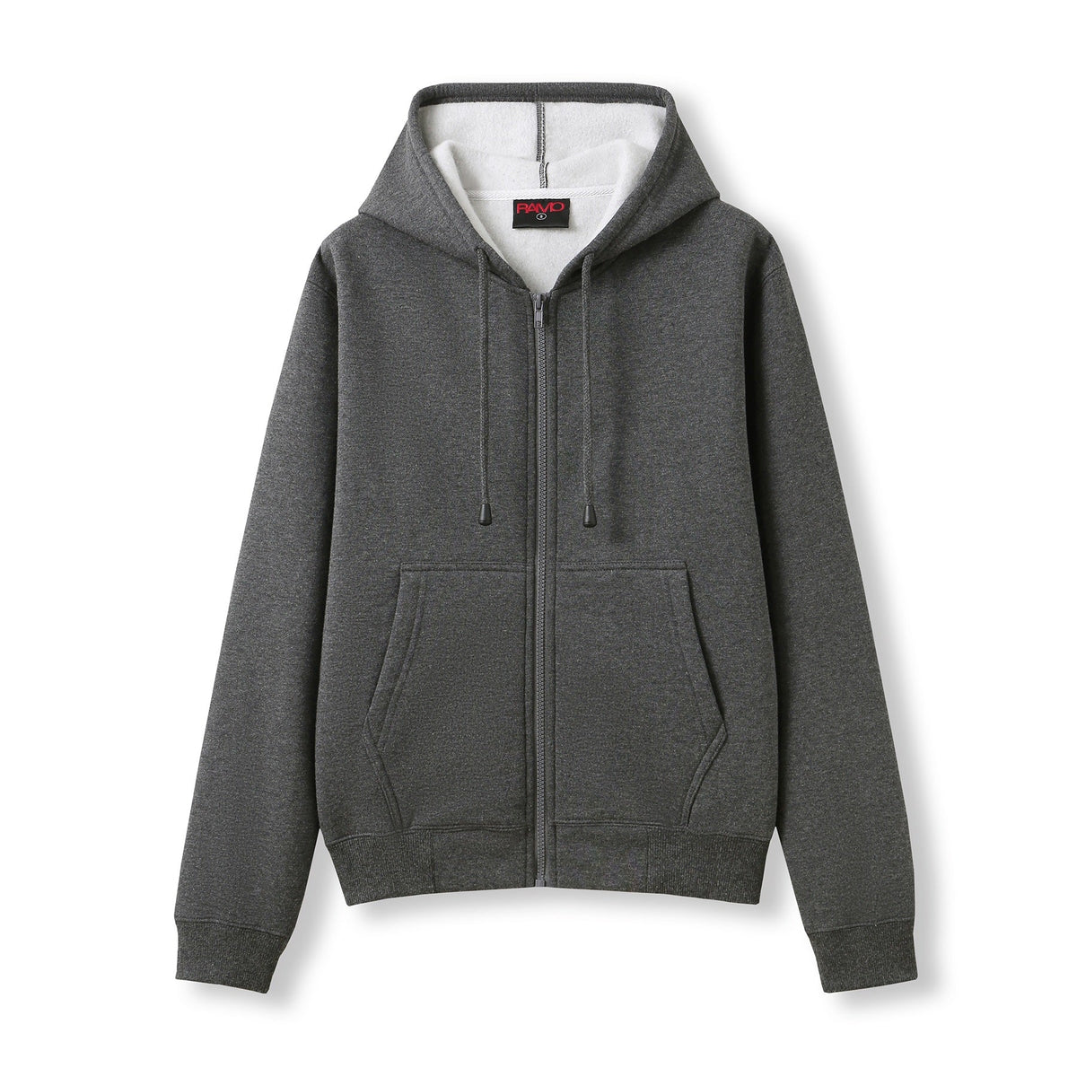 Womens/Juniors Zipper Hoodies with Pocket - Dark Marl - Front