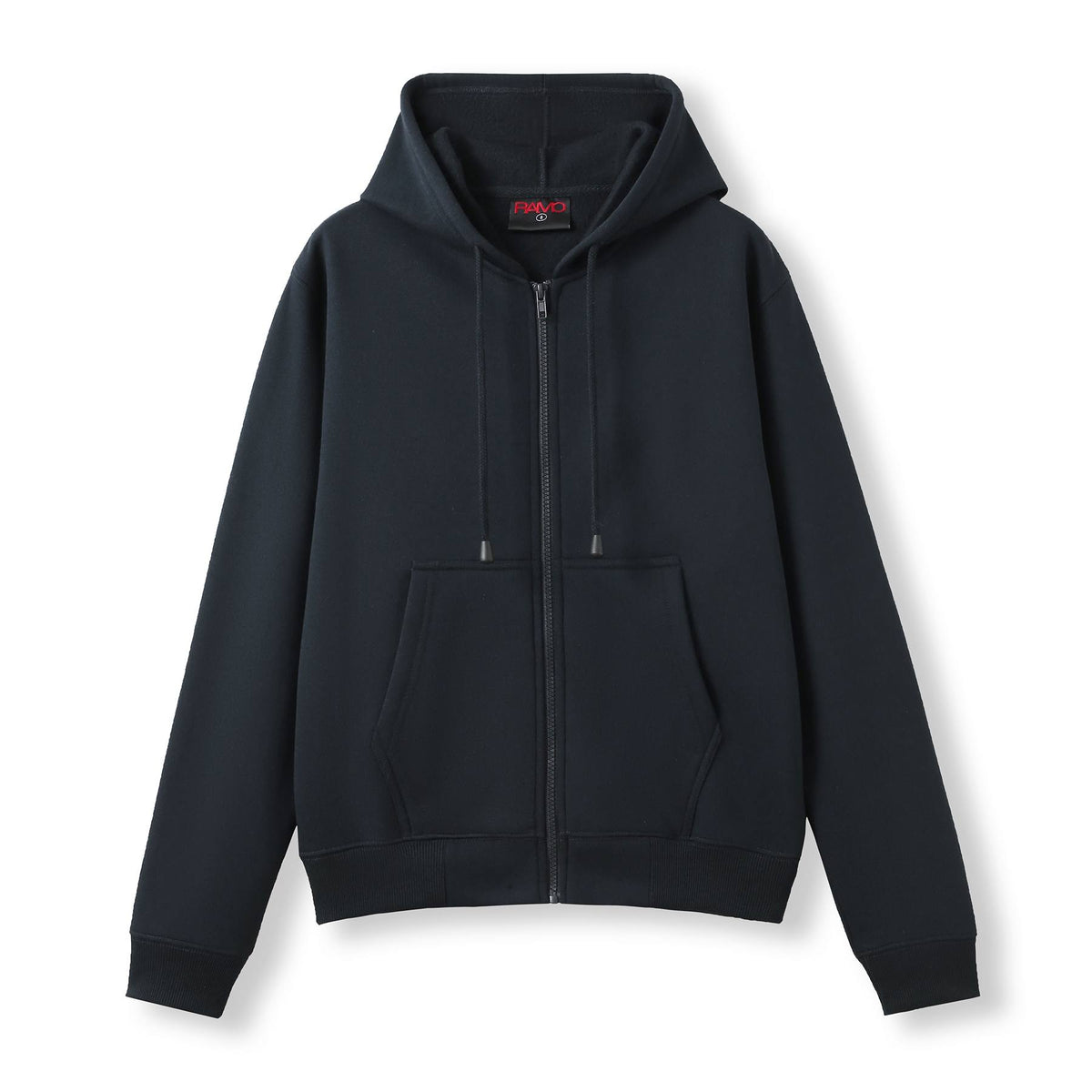 Womens/Juniors Zipper Hoodies with Pocket - Navy Blue - Front