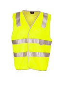 100% Polyeter Vest with 3M reflective tape - Yellow