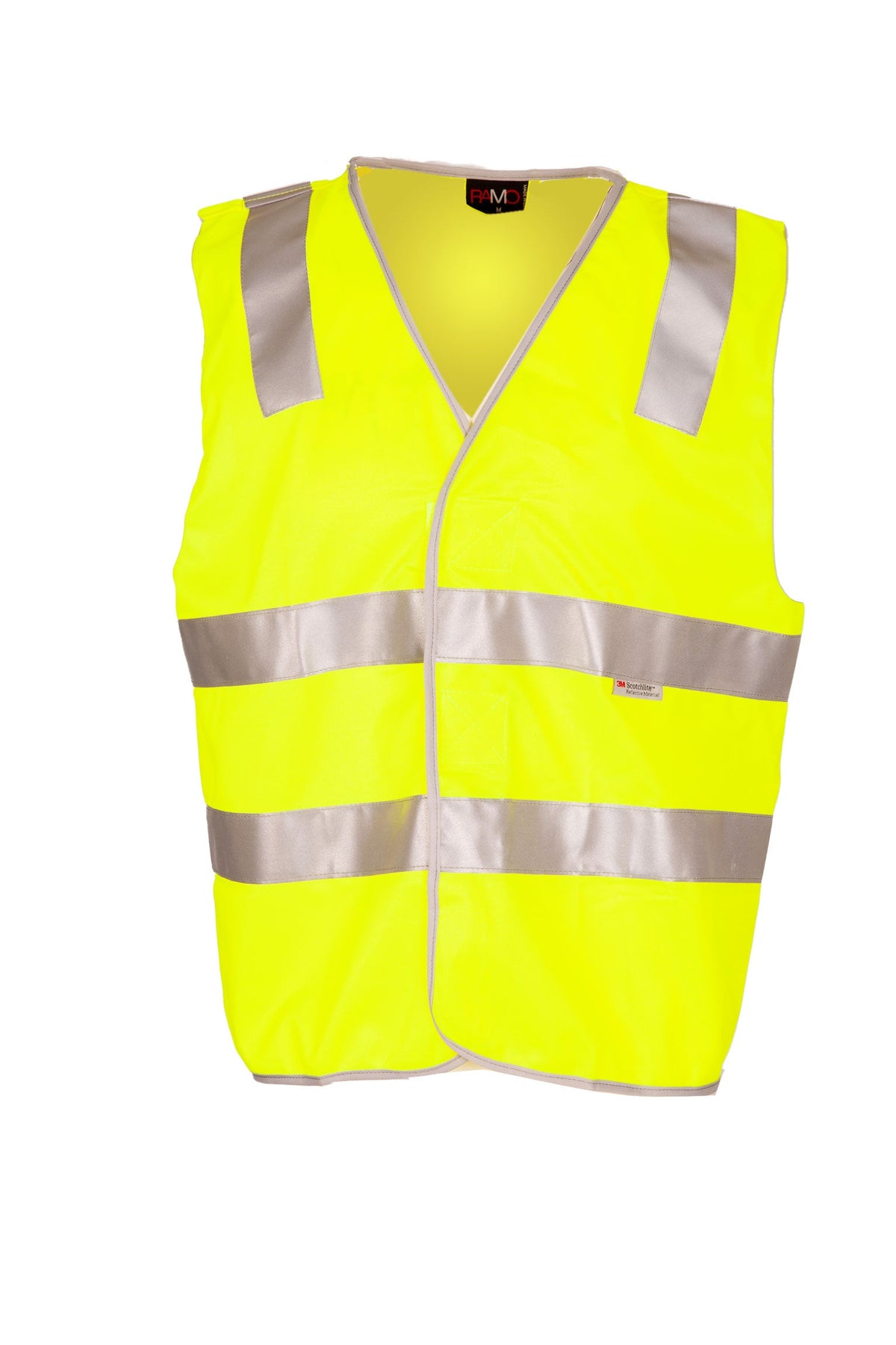 100% Polyeter Vest with 3M reflective tape - Yellow