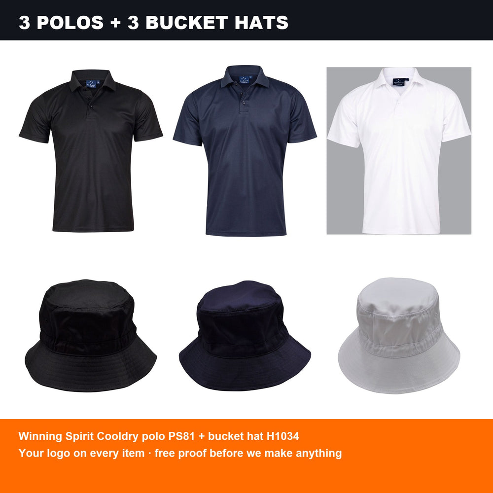 Cooldry Polo + Bucket Hat Deal