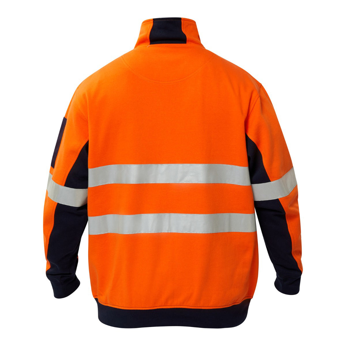 Hi Vis Half Zip Cotton Reflective Pullover - view