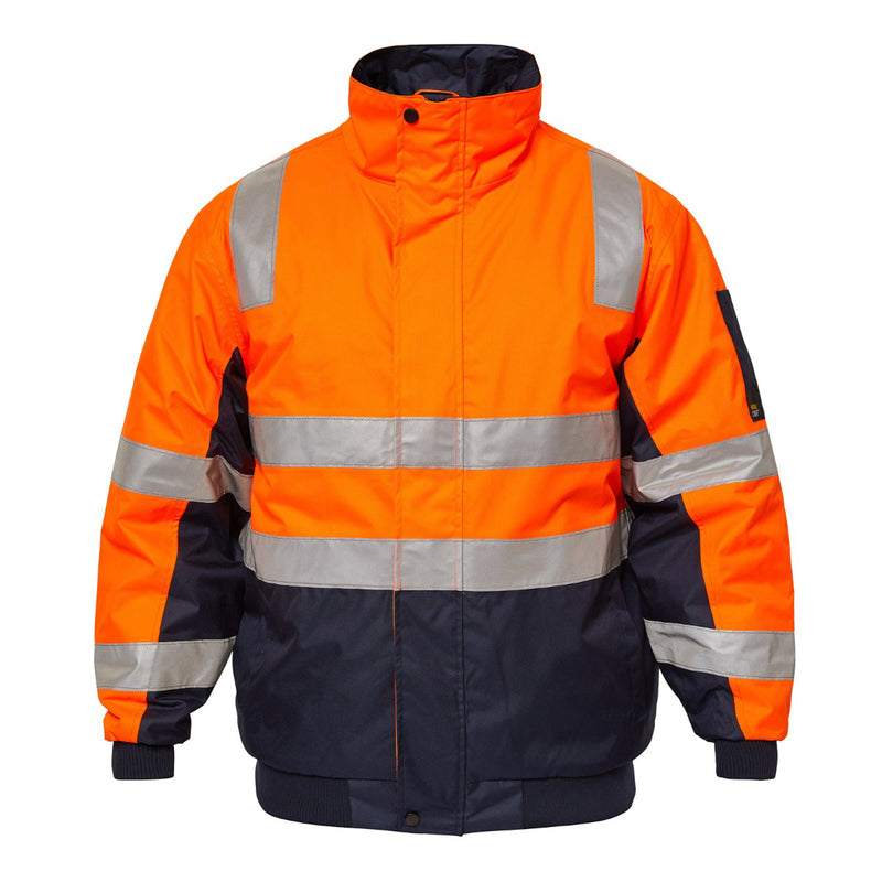 Hi Vis Modern Reflective Bomber Jacket