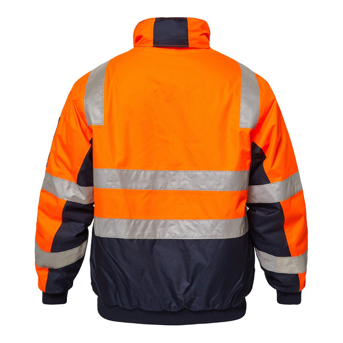 Hi Vis Modern Reflective Bomber Jacket - view